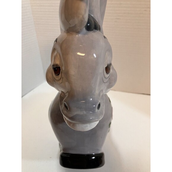 Vintage Hand Painted Artisan Made Ceramic Donkey Piggy Coin Bank Signed NR 1997 - Picture 5 of 7